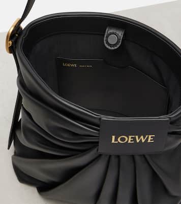 Draped leather tote bag | Loewe