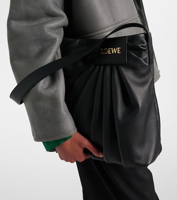 Draped leather tote bag | Loewe