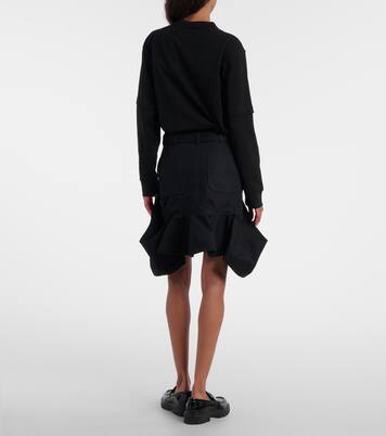 X Carhartt Minirock aus Baumwoll-Canvas  | Sacai