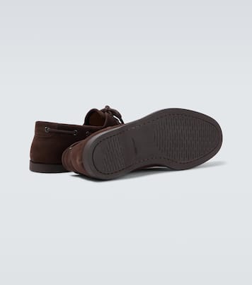 Segelschuhe Foil aus Veloursleder | John Lobb