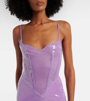 Sequined corset gown | David Koma