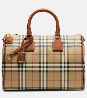 Bowling Medium Burberry Check top-handle bag | Burberry