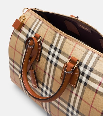 Bowling Medium Burberry Check top-handle bag | Burberry