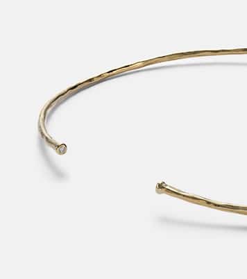 Olivia 18kt gold pendant choker with diamonds and tanzanite | Octavia Elizabeth