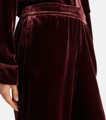 London velvet pajama pants | Asceno