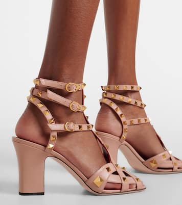 Sandales Studdy 80 en cuir | Valentino Garavani