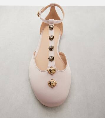 Celeste embellished satin flats | Chloé
