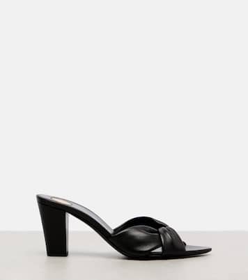 Franciane 25 leather mules | Saint Laurent