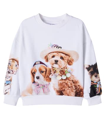 Maxi printed cotton jersey sweatshirt | Molo