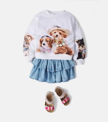 Maxi printed cotton jersey sweatshirt | Molo