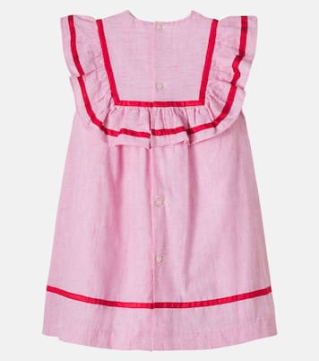Lawrence ruffled striped cotton dress | Pepa London