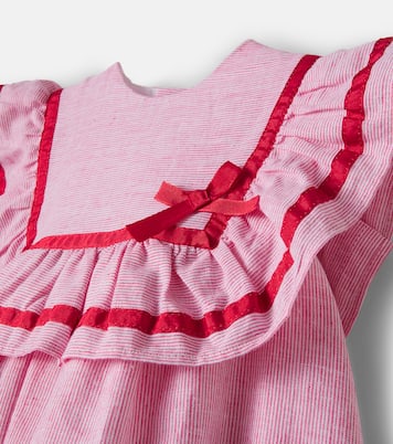 Lawrence ruffled striped cotton dress | Pepa London