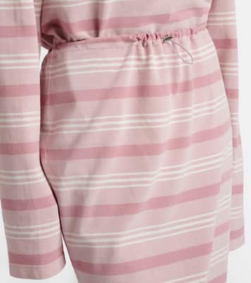 Striped cotton piqué pencil skirt | Prada