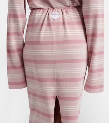 Striped cotton piqué pencil skirt | Prada