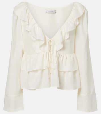 Ruffled silk shirt | Dorothee Schumacher