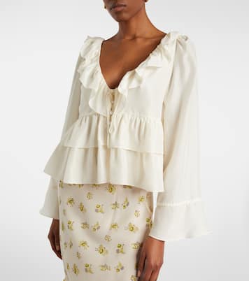 Ruffled silk shirt | Dorothee Schumacher