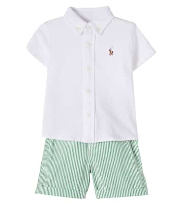 Baby - Set di camicia e shorts in cotone | Polo Ralph Lauren Kids
