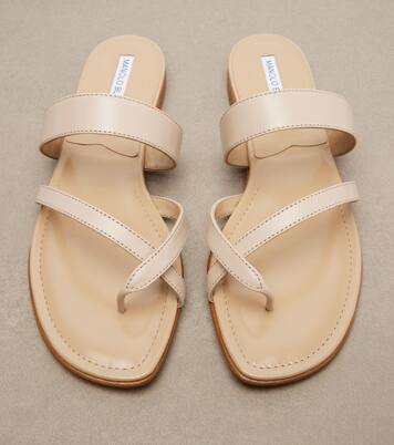 Susa leather thong sandals | Manolo Blahnik