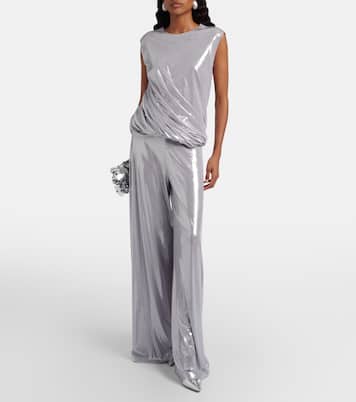 Pantalones anchos metalizados | Norma Kamali