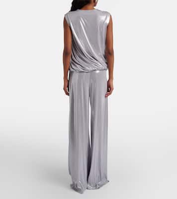 Pantalones anchos metalizados | Norma Kamali