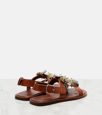 Sandali in pelle con decorazioni | Dries Van Noten