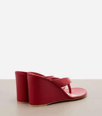 Wedge-Sandalen aus Leder | Gianvito Rossi