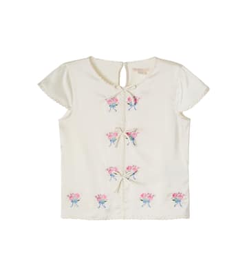 Sheeny embroidered scalloped top | Konges Sløjd