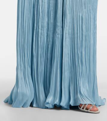 Draped pleated gown | Marmar Halim