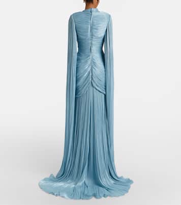 Draped pleated gown | Marmar Halim