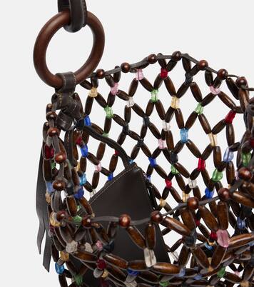 Del Mar beaded shoulder bag | Staud