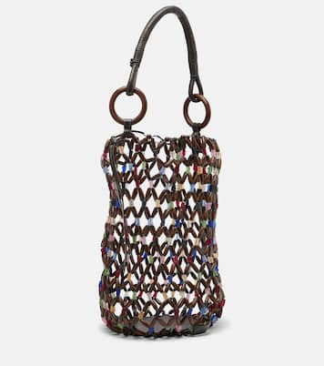 Del Mar beaded shoulder bag | Staud