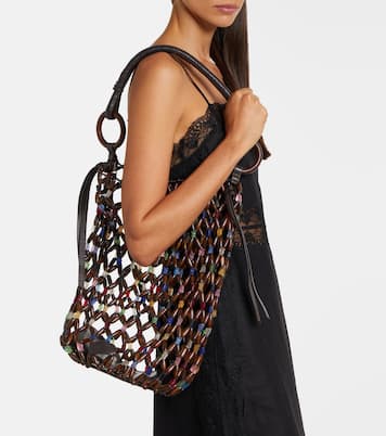 Del Mar beaded shoulder bag | Staud