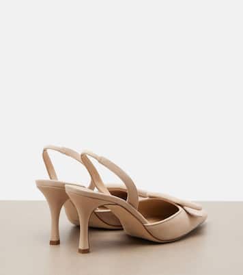 Slingback-Pumps Maysli aus Veloursleder | Manolo Blahnik