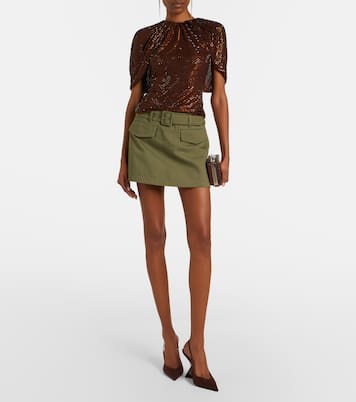 Embellished mesh top | Self-Portrait