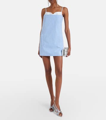 Gingham cotton minidress | Shushu/Tong