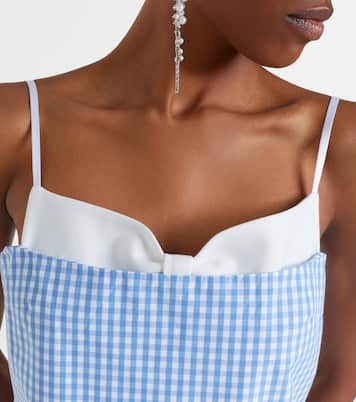 Gingham cotton minidress | Shushu/Tong