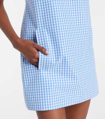 Gingham cotton minidress | Shushu/Tong