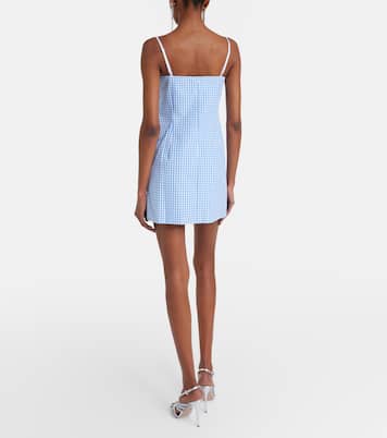 Gingham cotton minidress | Shushu/Tong