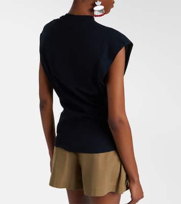 Nayda gathered cotton jersey T-shirt | Isabel Marant