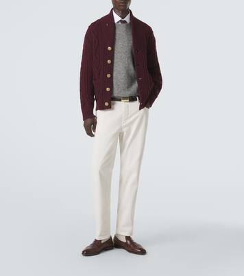 케이블 니트 캐시미어 카디건 | Brunello Cucinelli