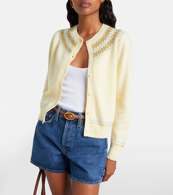 Olympe Fair Isle wool-blend cardigan | Dôen