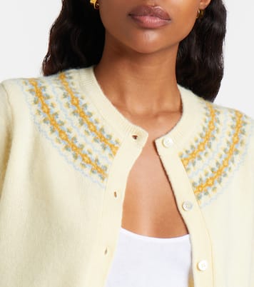 Olympe Fair Isle wool-blend cardigan | Dôen