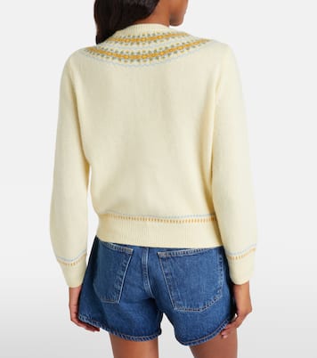 Olympe Fair Isle wool-blend cardigan | Dôen