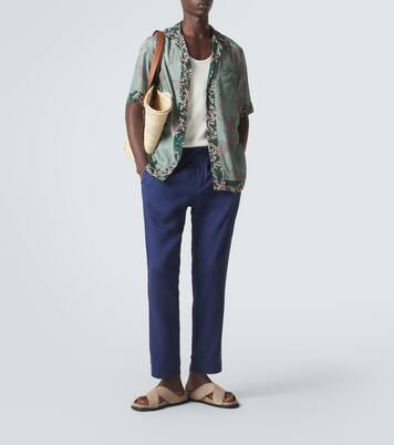 Linen and cotton chinos | Frescobol Carioca