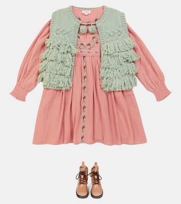 Sylvania fringe-trimmed vest | Louise Misha