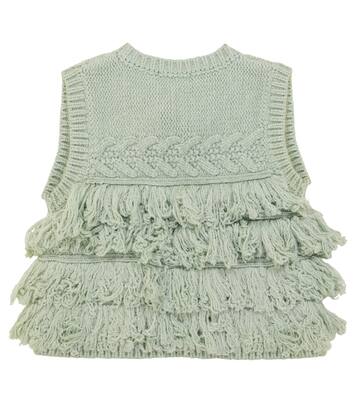 Sylvania fringe-trimmed vest | Louise Misha