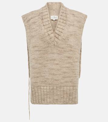 Pull sans manches en laine d'alpaga mélangée | Maison Margiela
