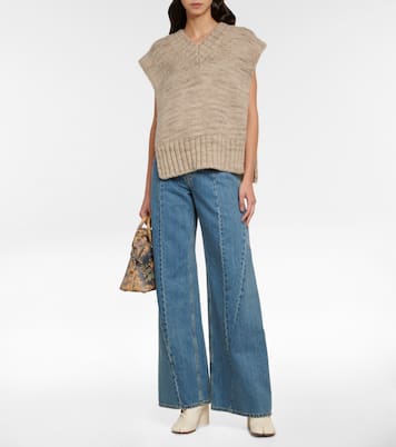 Pull sans manches en laine d'alpaga mélangée | Maison Margiela