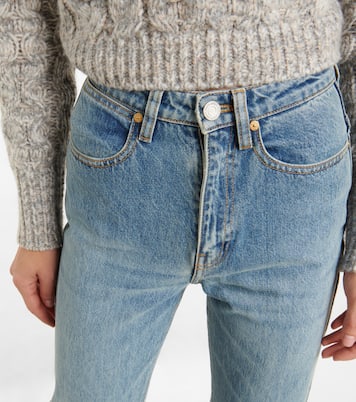 Fulham high-rise straight jeans | Joseph