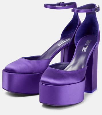 Pumps Dalilah in raso con plateau | Paris Texas